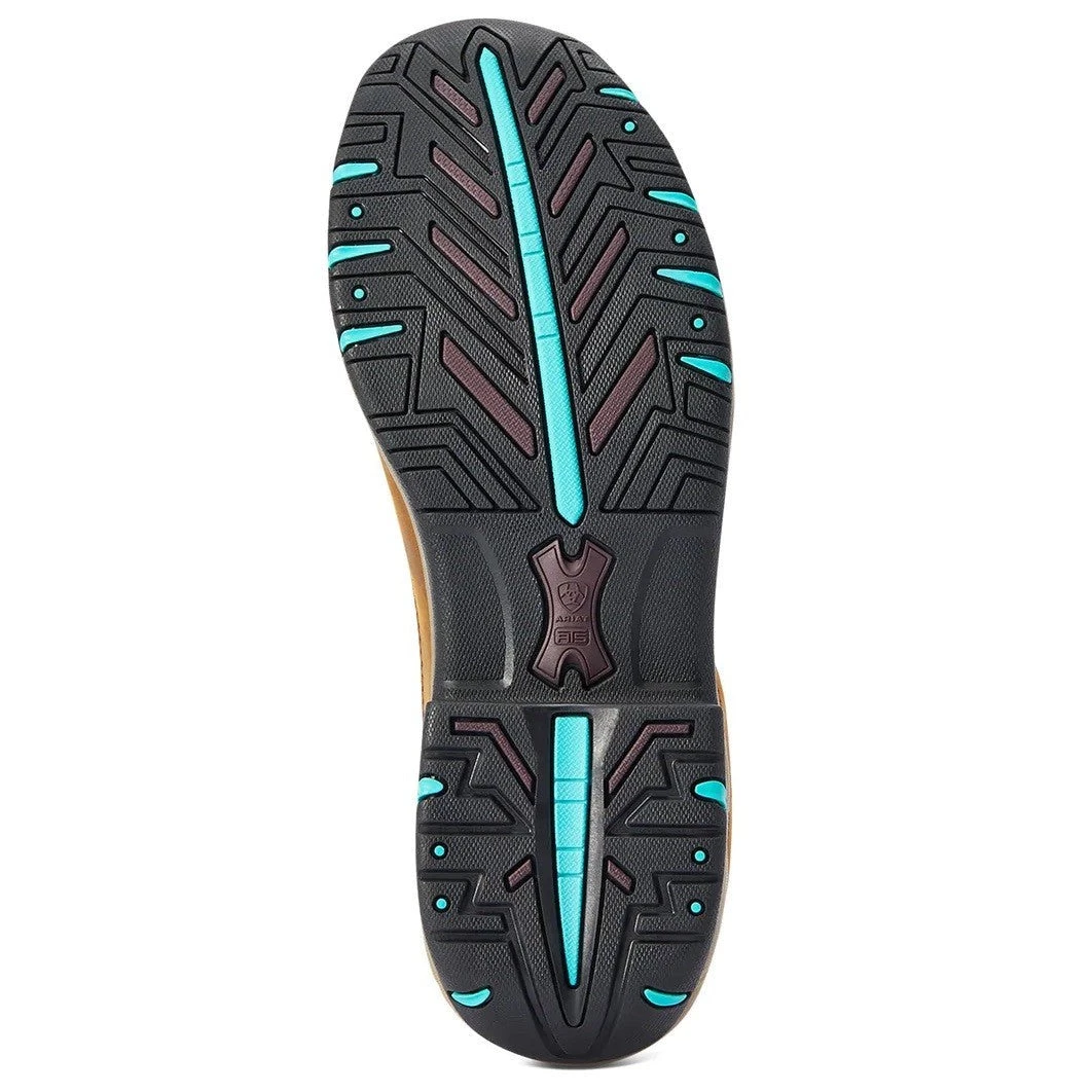 Brown And Turquoise Ariat Terrain H20 Boots For Women - Image 5