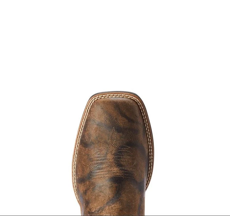 Ariat Men's Wilder Antique Grey & Brown Bomber Western Boots - Image 6