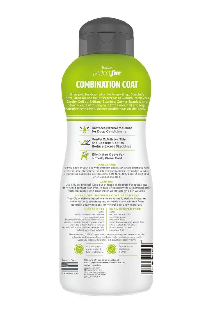 Tropiclean Perfect Fur Combination Coat Shampoo 473ml - Image 5