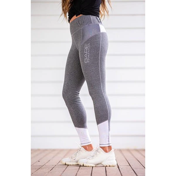 Performance Riding Tights: Grey Unicorn BARE Collection - Image 2