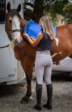 Light Grey Kate Breech By QJ Riding Wear