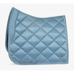 PSOS DRESSAGE SADDLE PAD - FLORET - AQUA 'Eye Of The Tiger'